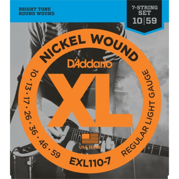 D'ADDARIO EXL 110-7 REGULAR LIGHT GAUGE