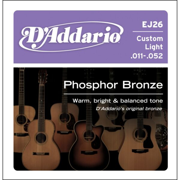 D'ADDARIO EJ26 Phosphor bronze .011-.052