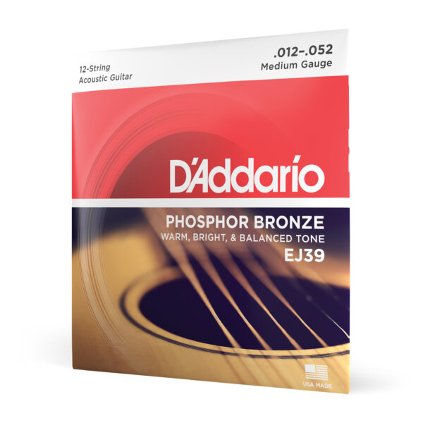 D'ADDARIO EJ38 PHOSPHOR BRONZE 0.10 .47 12STRINGS