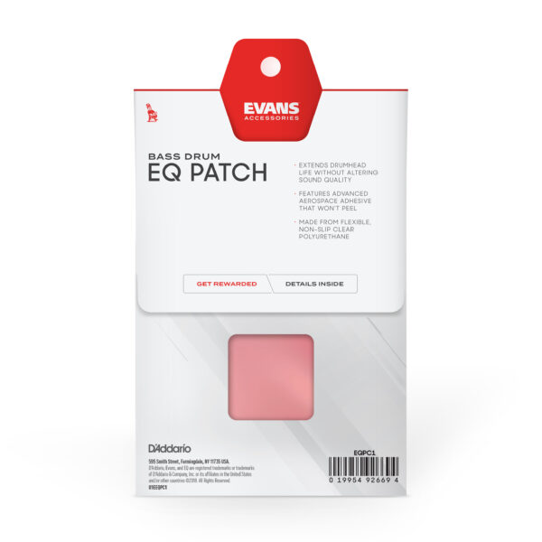 EVANS EQPC1 BASS DRUMHEAD PATCH 2PZ SINGOLO - immagine 3