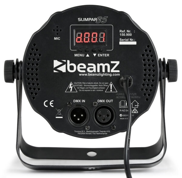 BEAMZ SlimPar35 12x3W 3in1 RGB DMX - immagine 3