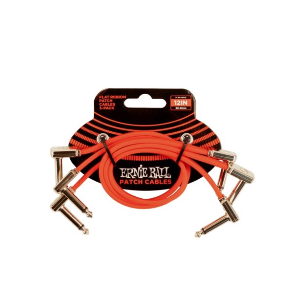 ERNIE BALL 6403 set 3 patch cable 30cm red