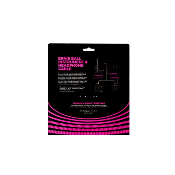 ERNIE BALL 6411 Instrument Headphone Cable 5.50mt - immagine 2